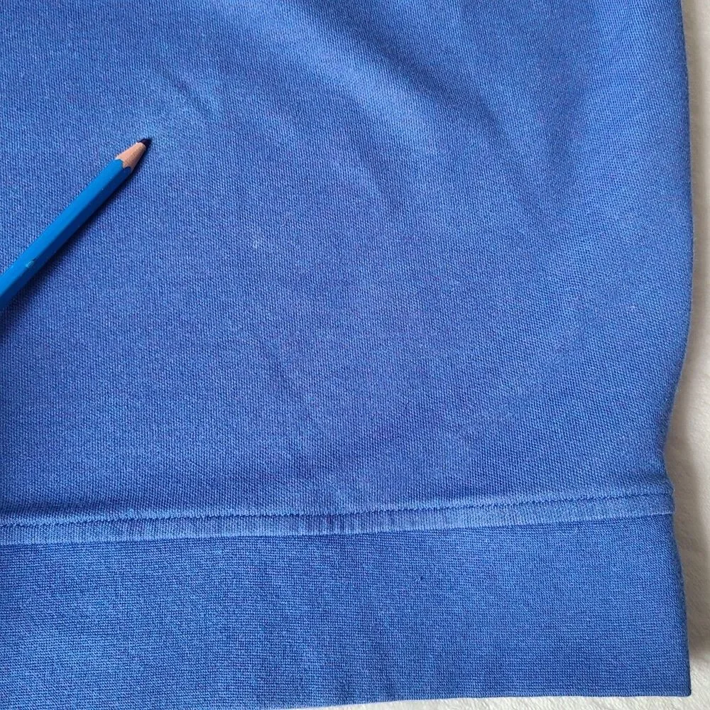 Peter Millar Mens Blue 1/4 Zip Pullover Cotton Modal Golf Sweater Performance